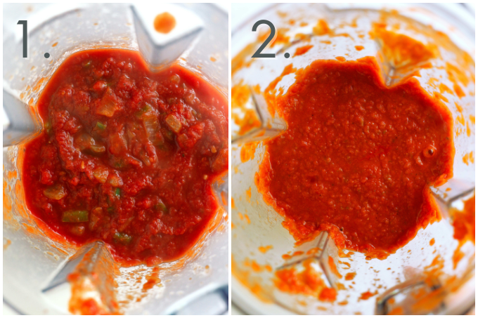 Steps to blend Ranchero Sauce for a smoother consistency
