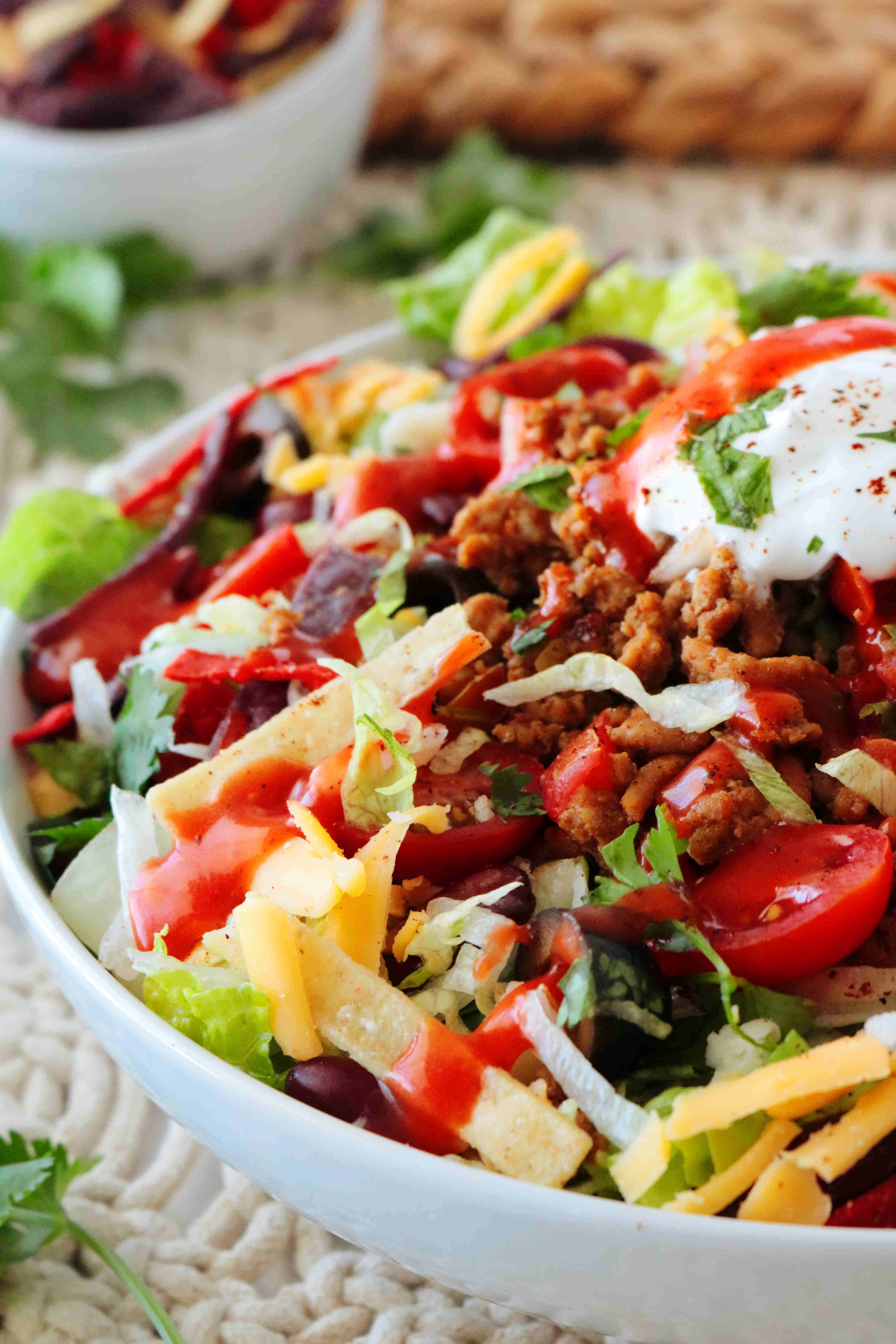 Healthy Taco Salad Recipe | The Anthony Kitchen