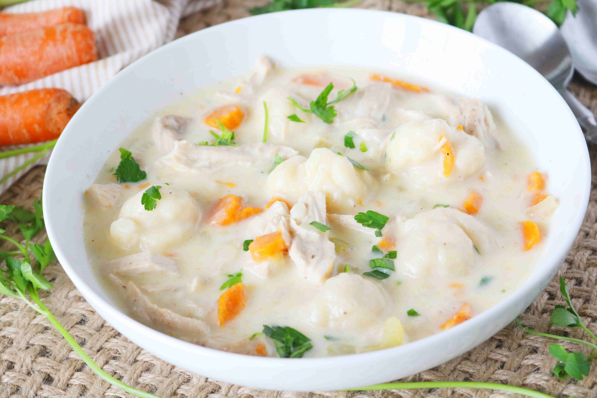 Creamy Chicken and Dumplings Recipe - The Anthony Kitchen