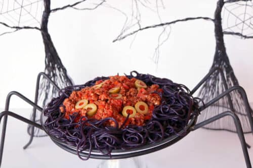 Halloween Party Food | Swamp Monster Spaghetti