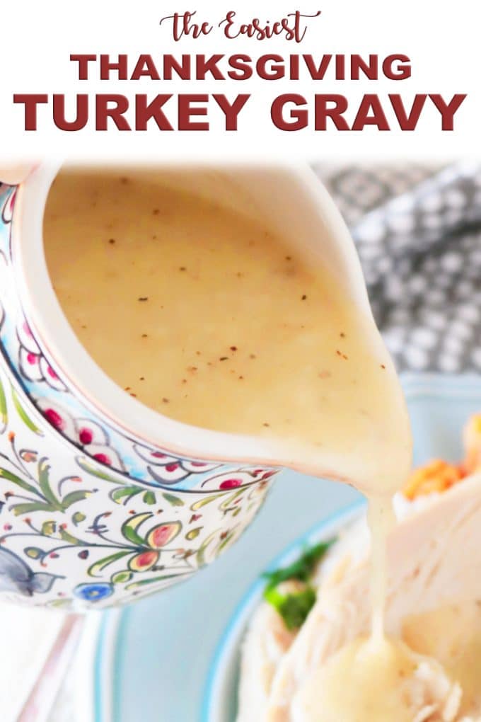PInterest image of Easy Turkey Gravy Recipe 