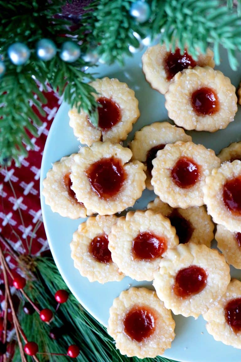 Strawberry Butter Jam Thumbprint Cookies Recipe The Anthony Kitchen