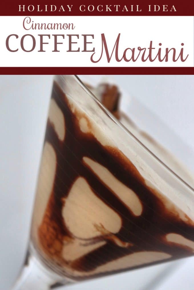 PInterest image of cinnamon coffee martini