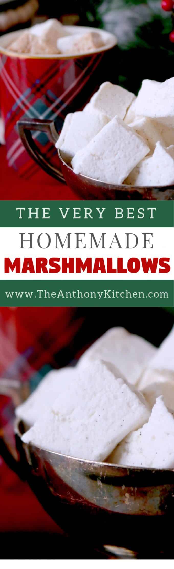 PInterest image of homemade marshmallows