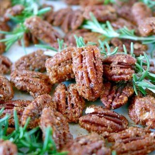 Candied Pecans with Rosemary