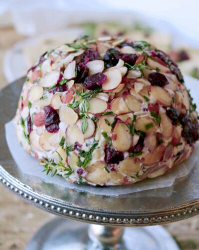 Party Cheese Ball with Goat Cheese & Almonds