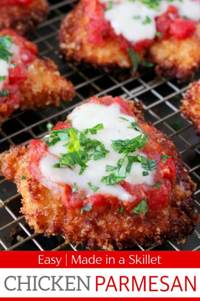 Pinterest image of Easy Chicken Parmesan 