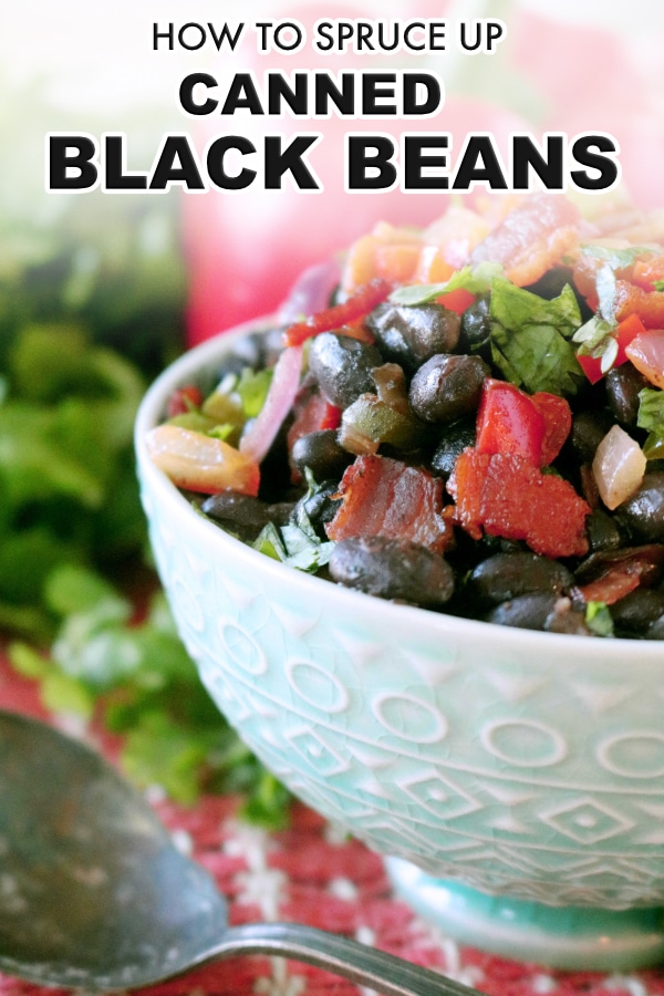 PInterest image for Mexican Black Beans | Canned Black Beans