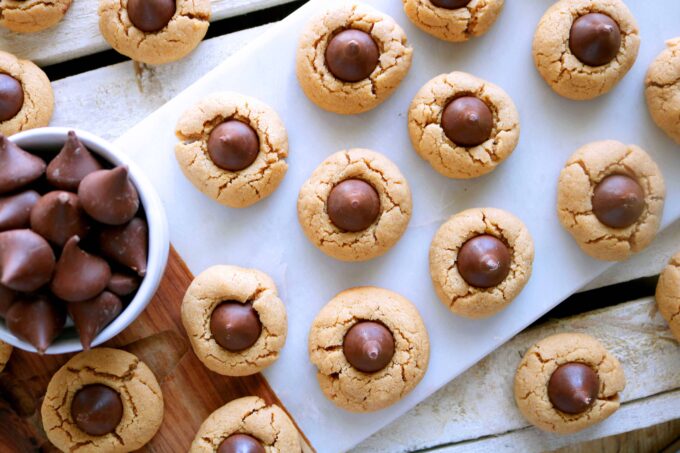 Thumbprint Hershey Kiss Cookies | Recipe - The Anthony Kitchen