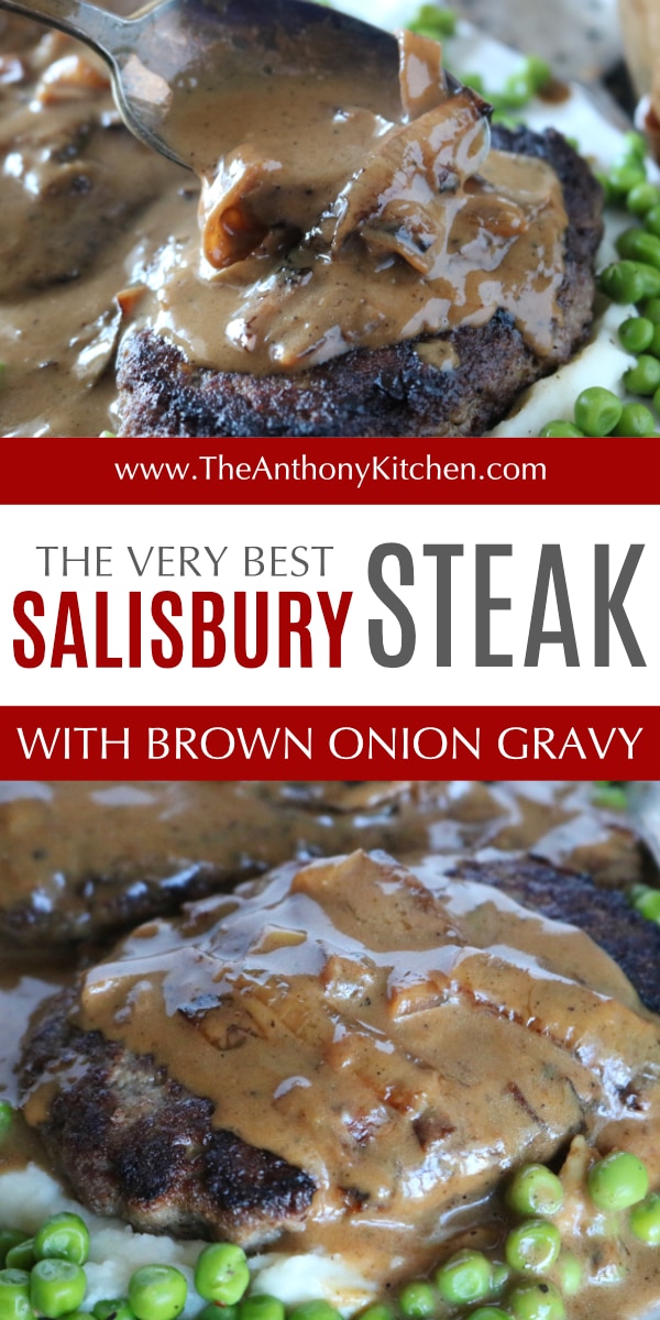 PInterest image of Easy Salisbury Steak