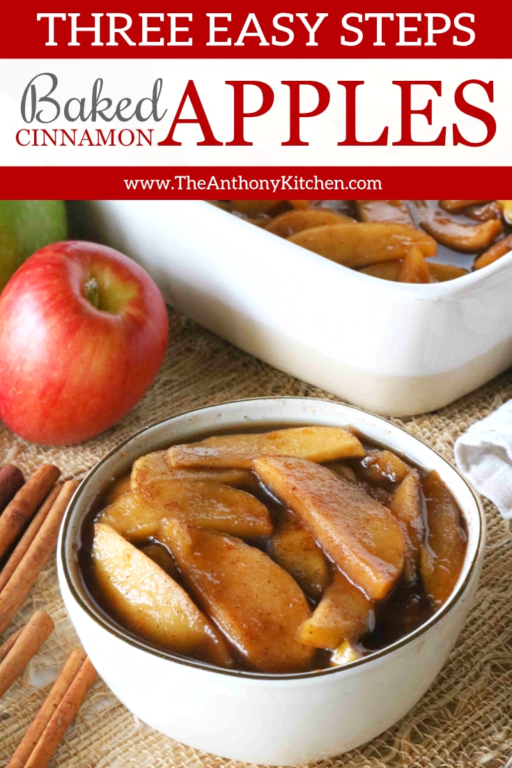 3 Easy Steps for Perfect Baked Cinnamon Apples The Anthony Kitchen