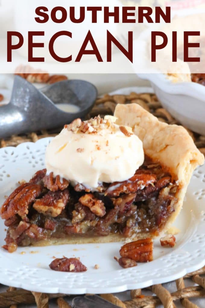 Easy Pecan Pie Recipe Made with Brown Sugar and Dark Corn | Thanksgiving Recipe