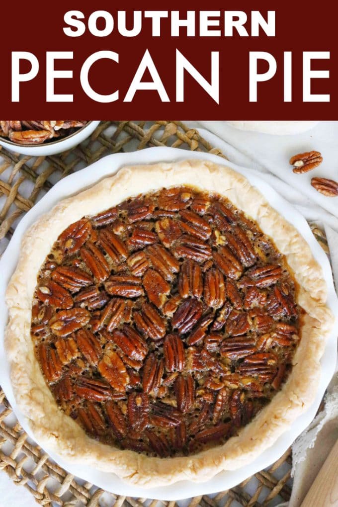Easy Pecan Pie Recipe Made with Brown Sugar and Dark Corn | Thanksgiving Recipe