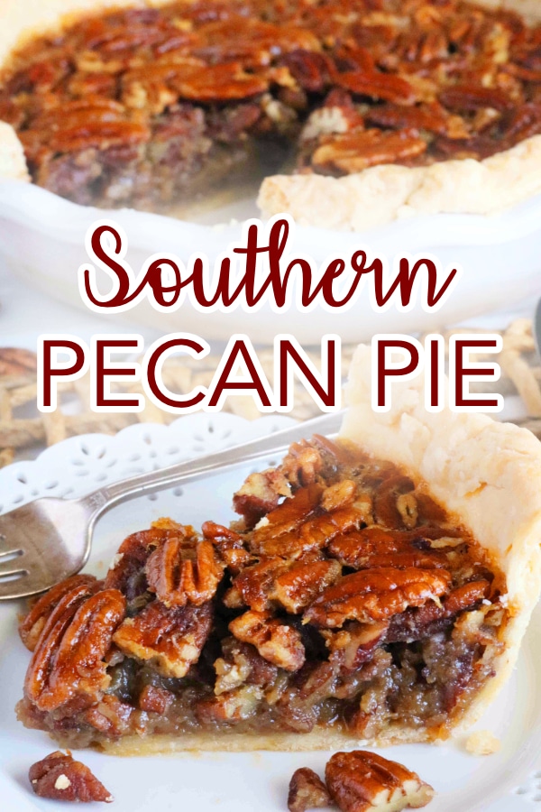 Pinterest image for Easy Pecan Pie