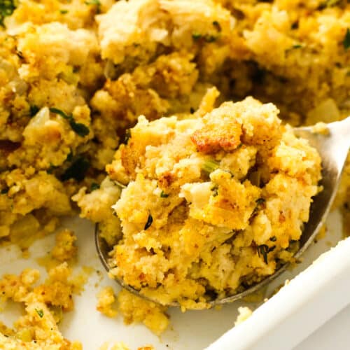 Southern Old-Fashioned Cornbread Dressing | Thanksgiving Recipe