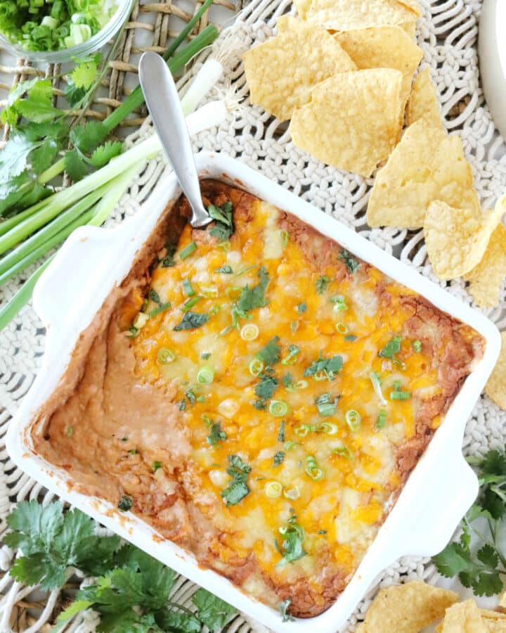 Refried Bean Dip with Cream Cheese