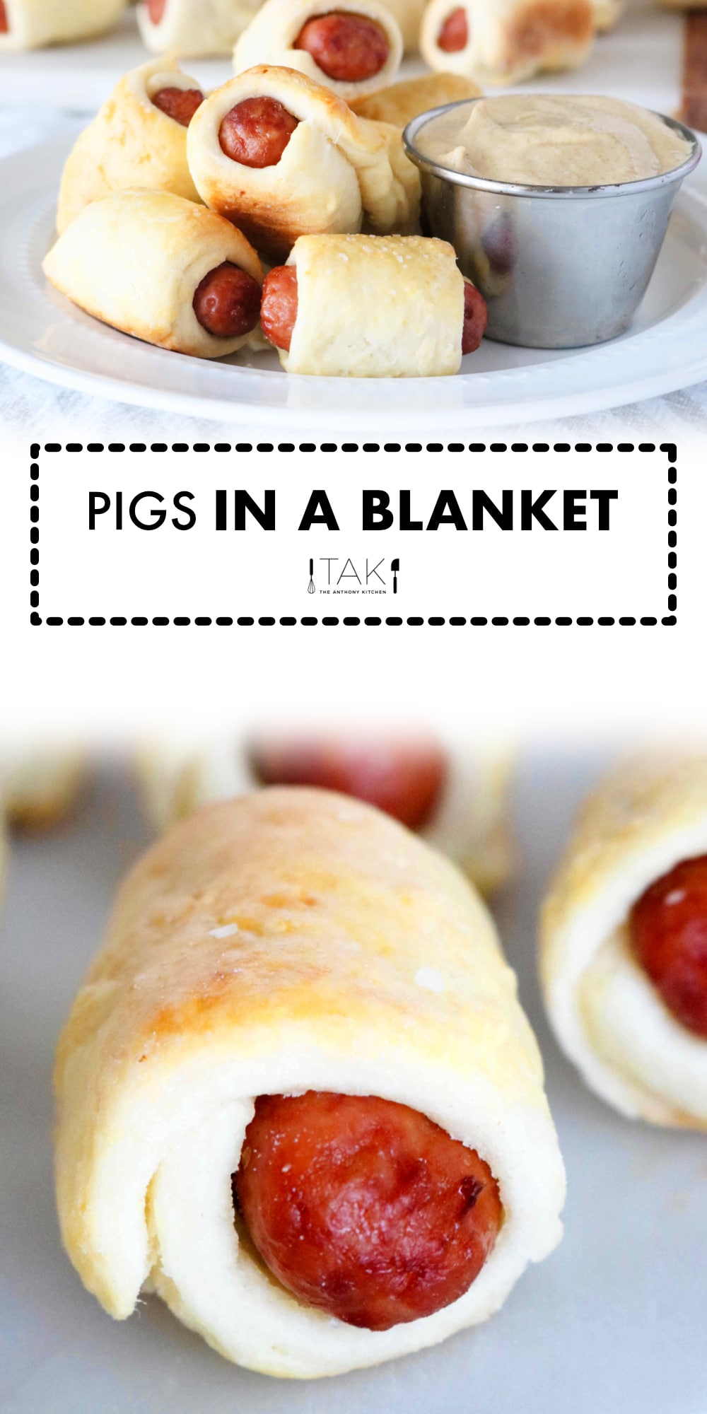 Mini Pigs in a Blanket (with 5Minute Homemade Dough)