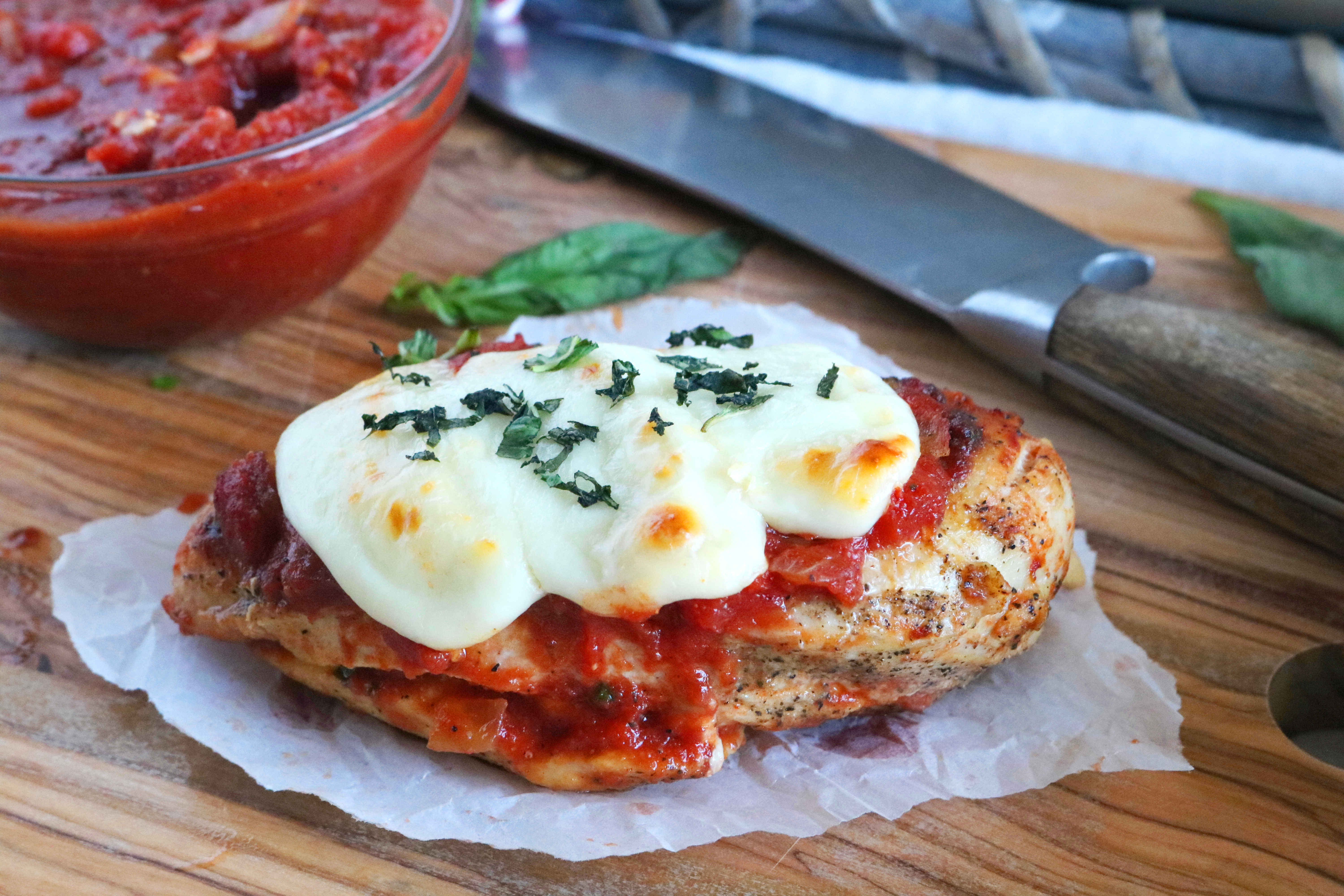 Chicken Marinara Bake with Mozzarella Cheese The Anthony Kitchen