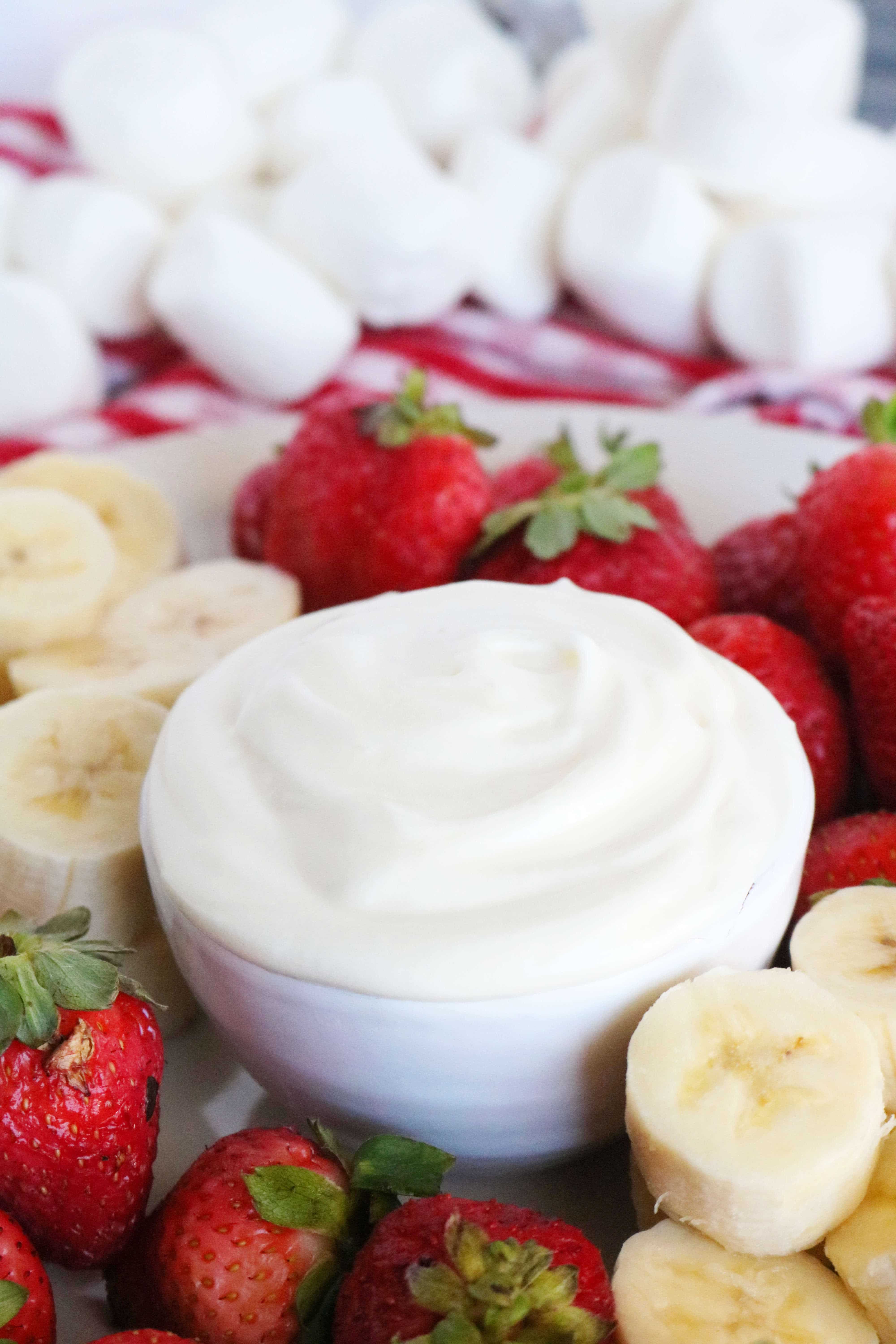 Marshmallow Fruit Dip With Cream Cheese The Anthony Kitchen 