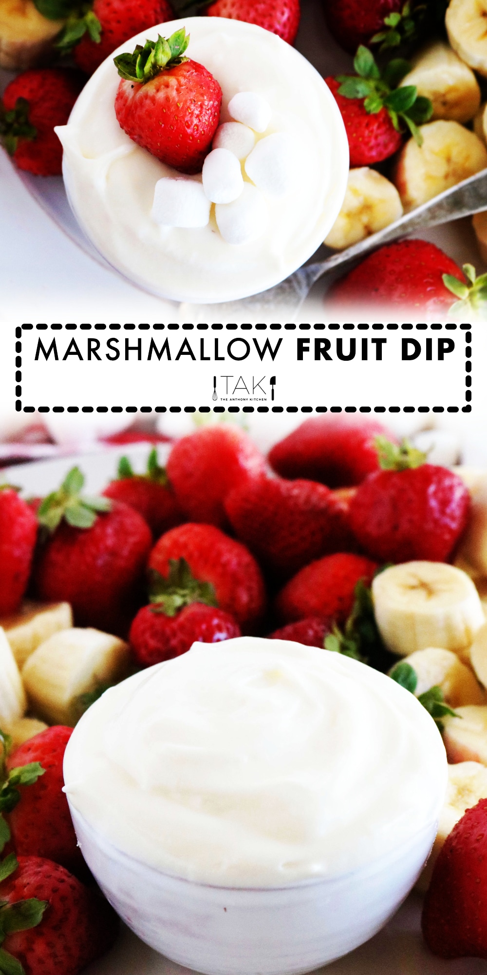 Marshmallow Fruit Dip with Cream Cheese The Anthony Kitchen