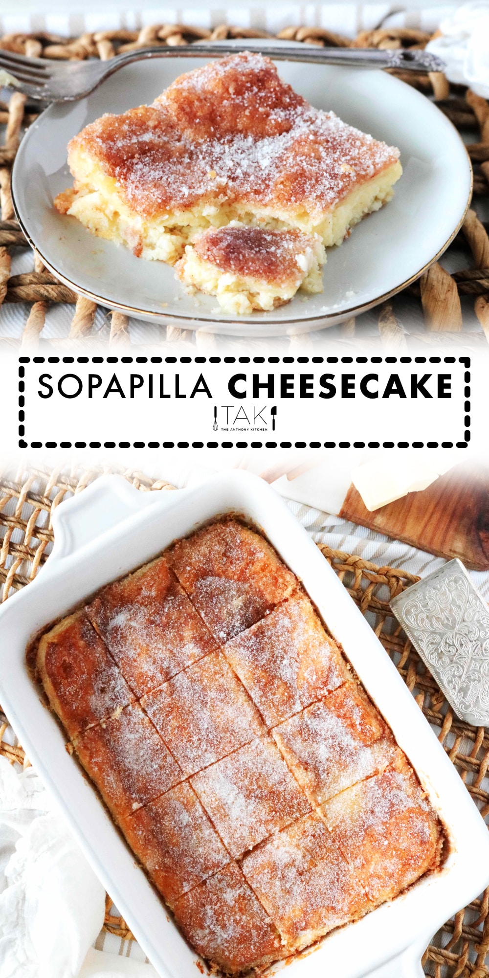 Sopapilla Cheesecake Recipe - The Anthony Kitchen