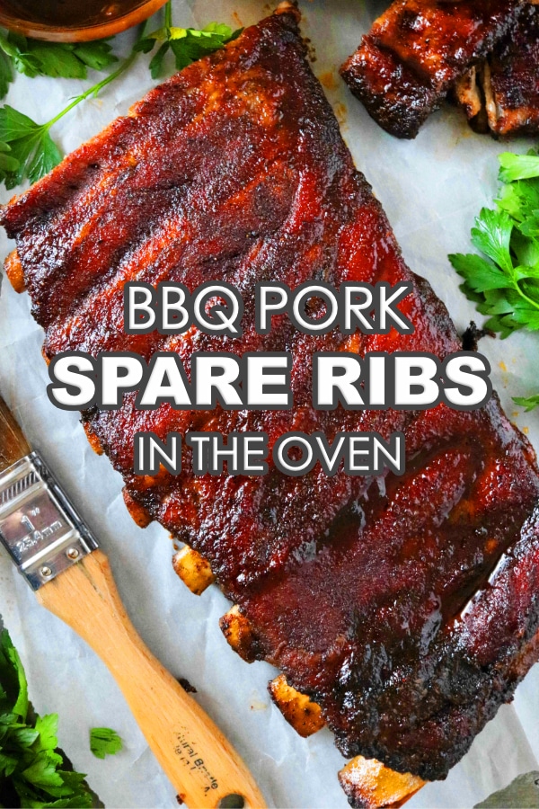 Pinterest Image for Pork Spare Ribs