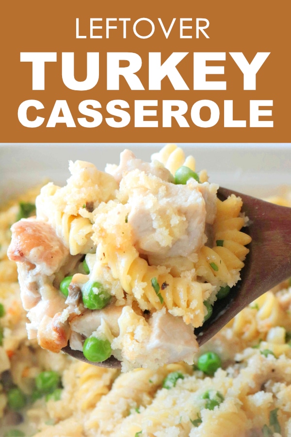 Pinterest Image of Turkey Casserole