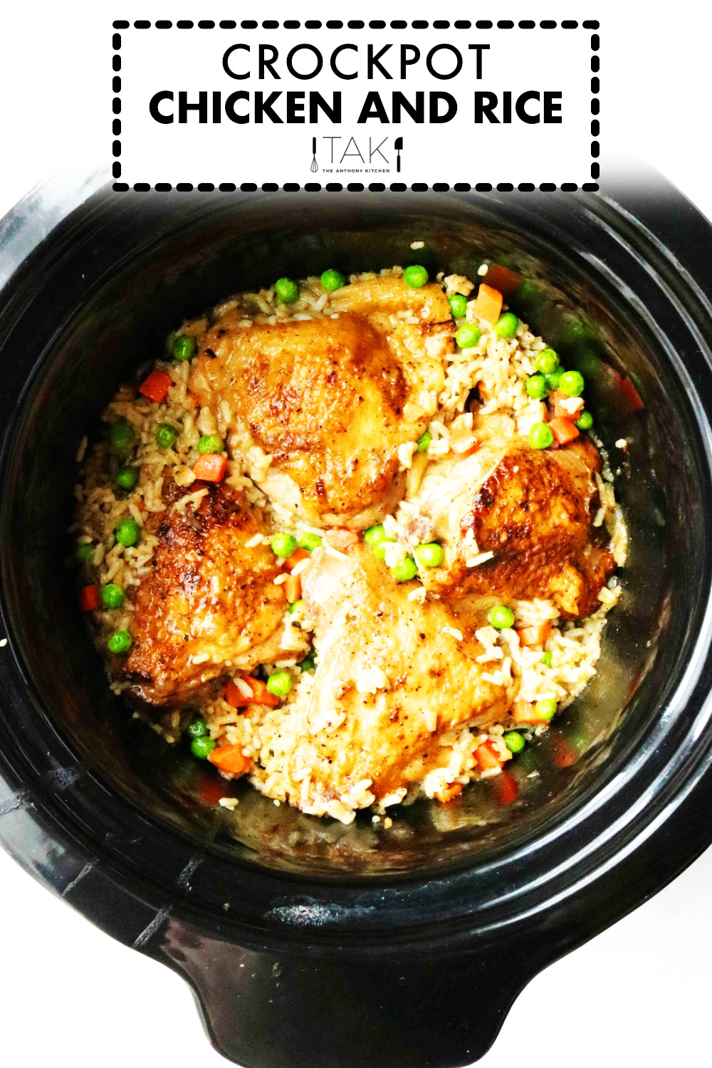 Crockpot Chicken and Rice The Anthony Kitchen