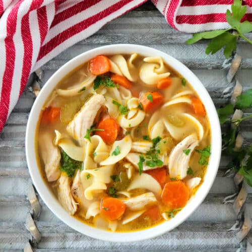 Homemade Chicken Noodle Soup Recipe - The Anthony Kitchen