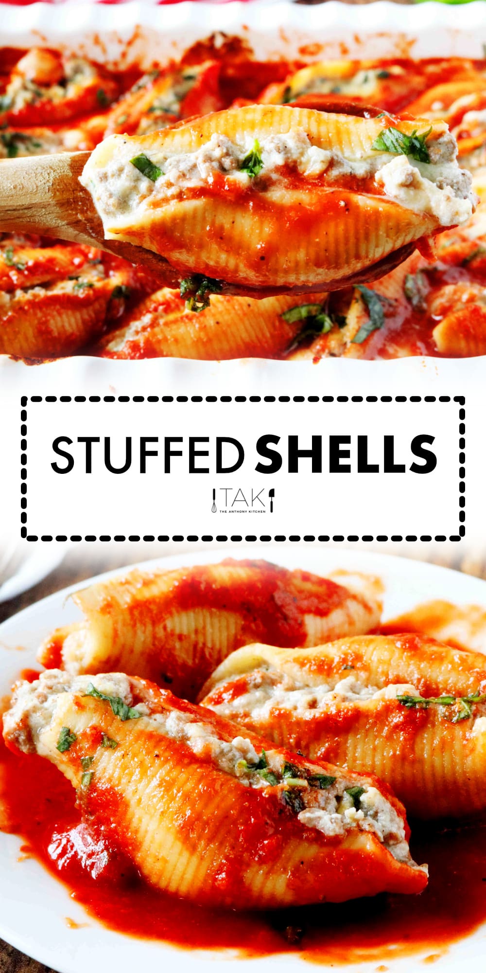 Stuffed Shells With Meat and Cheese Recipe The Anthony Kitchen