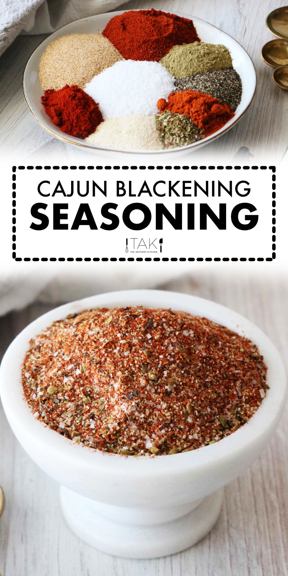 Homemade Blackened Seasoning Recipe The Anthony Kitchen