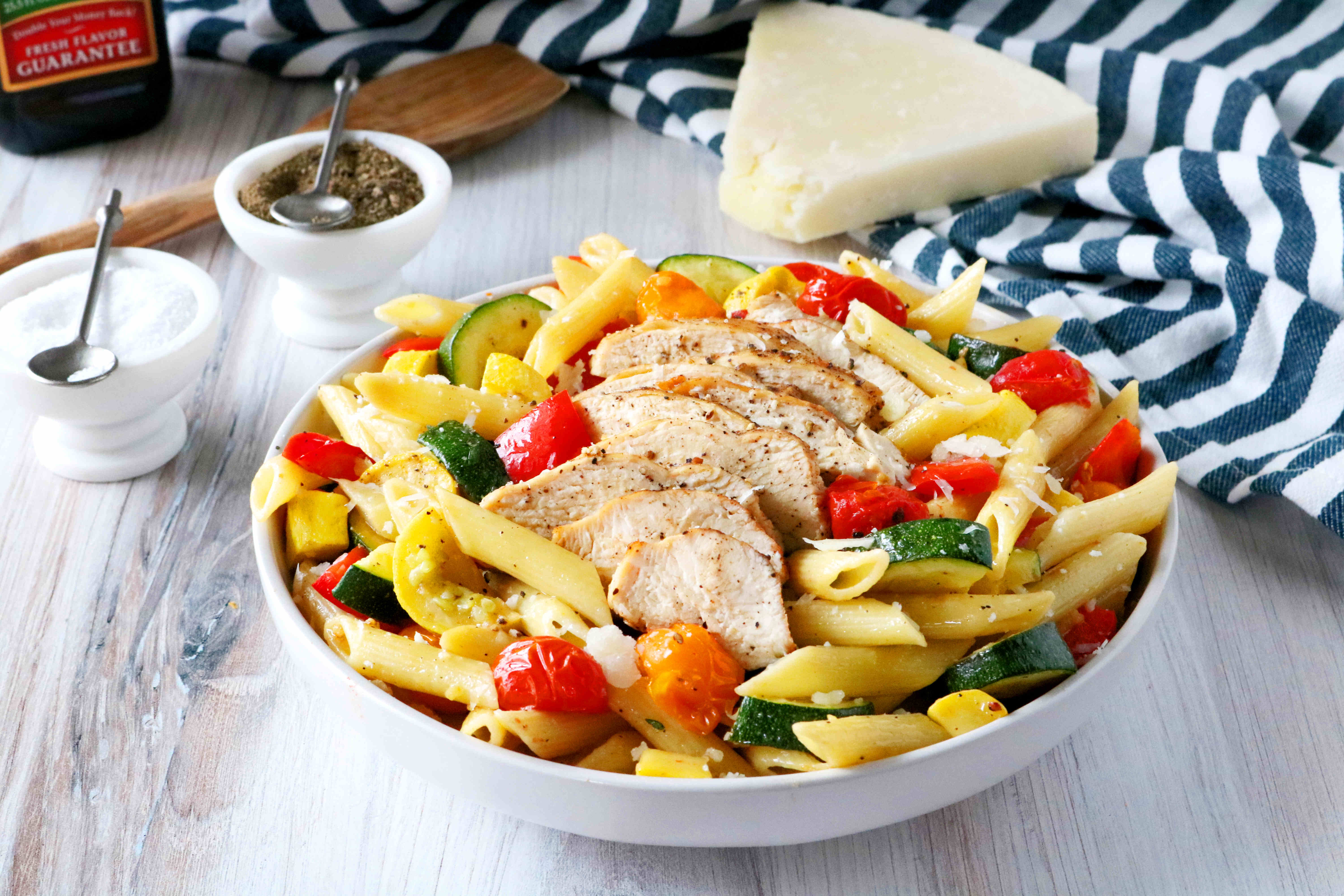 Chicken Primavera Pasta Recipe - The Anthony Kitchen