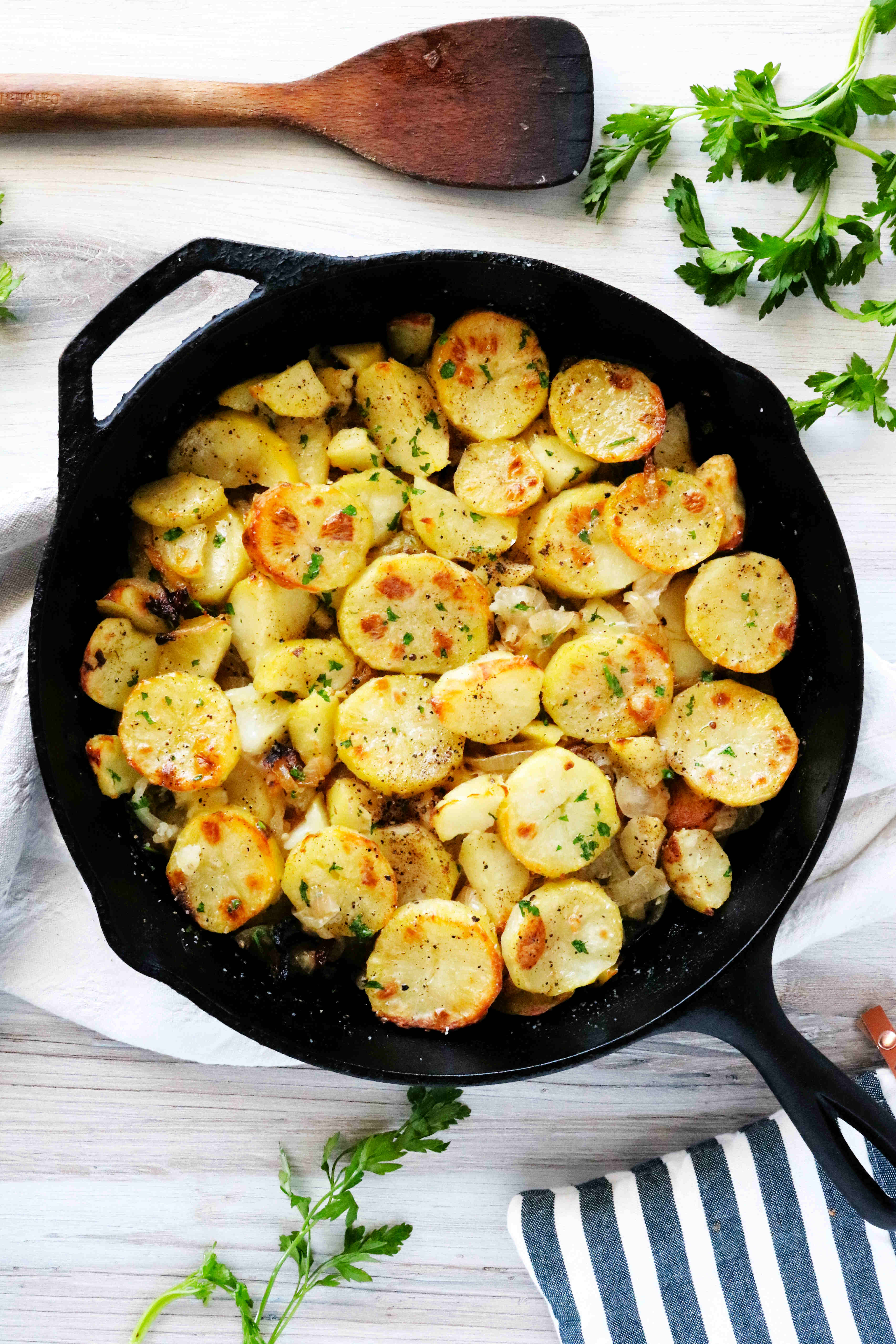 Easy Lyonnaise Potatoes Recipe The Anthony Kitchen