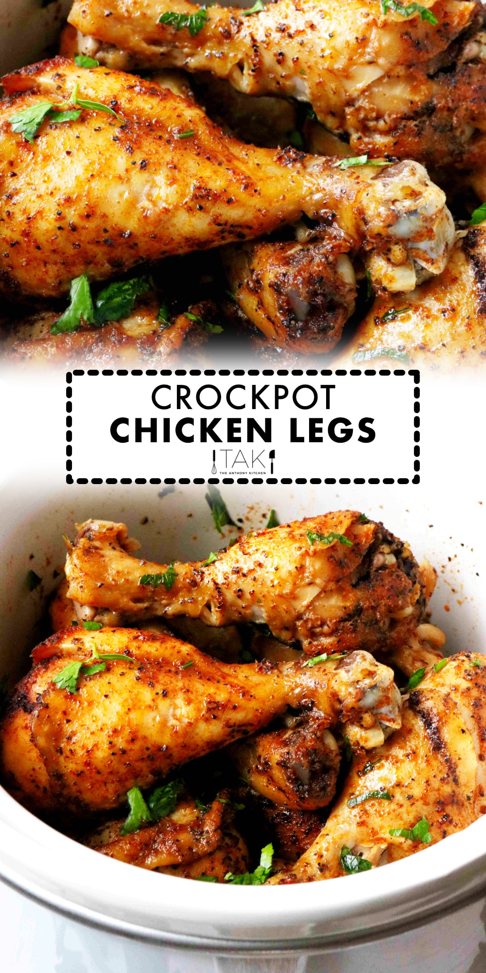 Crock Pot Chicken Legs Recipe | 5-Minutes To Prep - The Anthony Kitchen