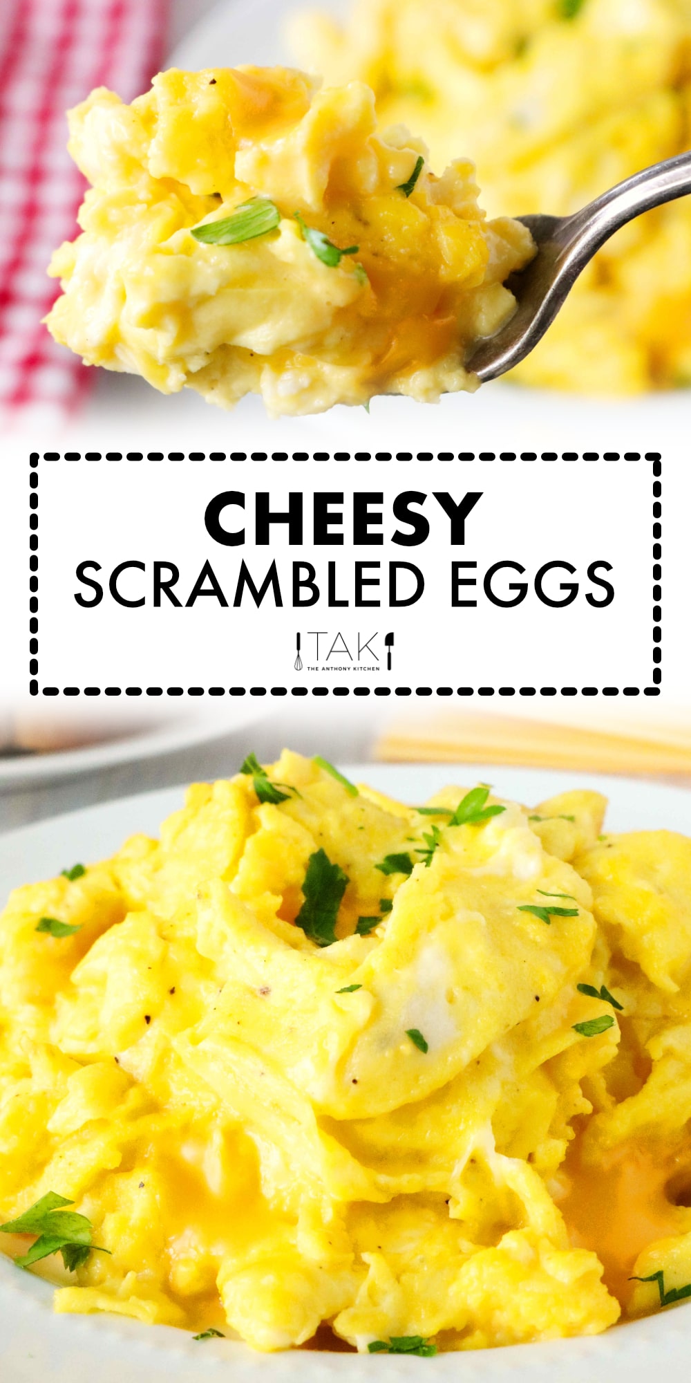 Cheesy Scrambled Eggs (The Fluffiest, Creamiest Eggs Ever!)
