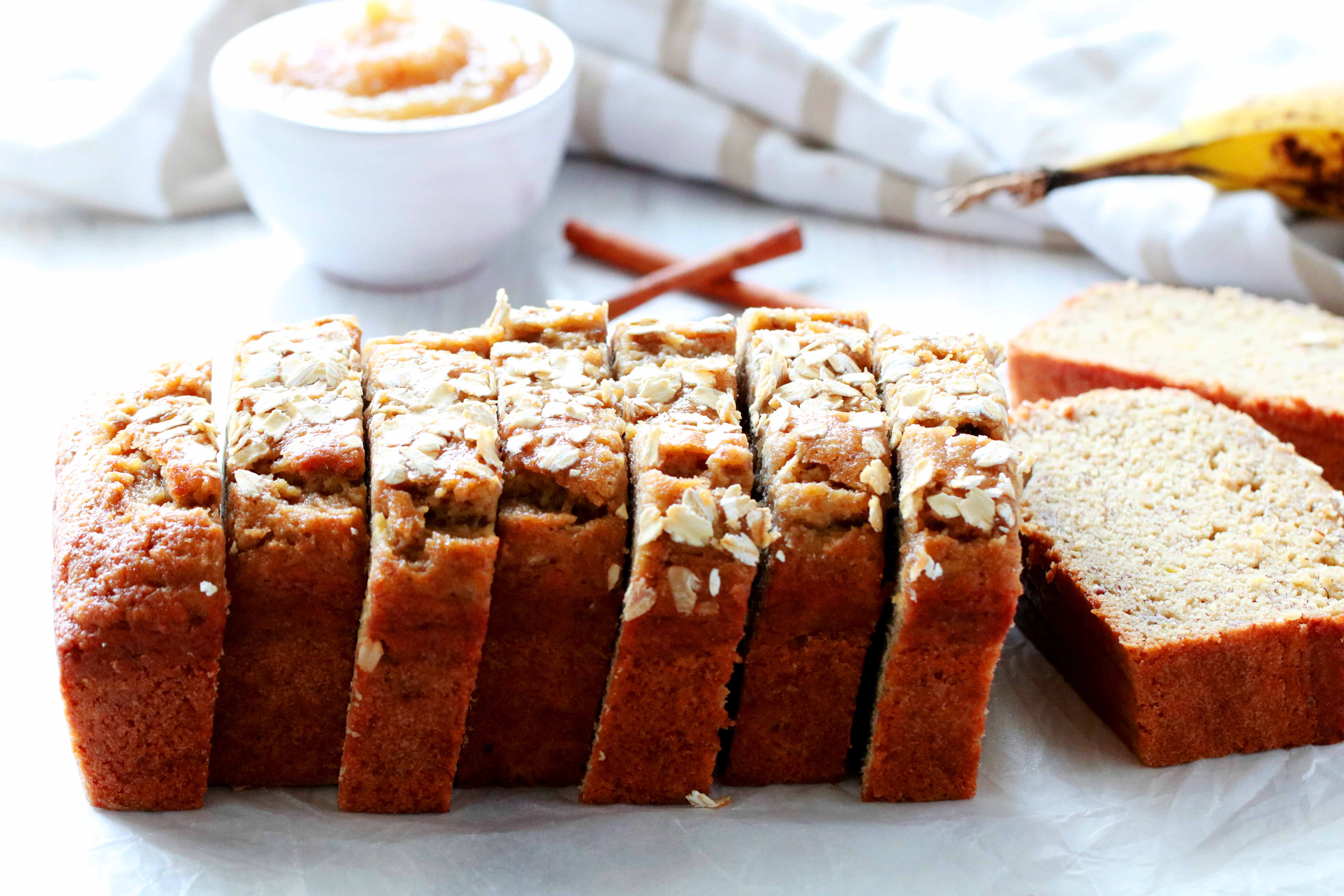 Applesauce Banana Bread LowFat and Healthy! The Anthony Kitchen