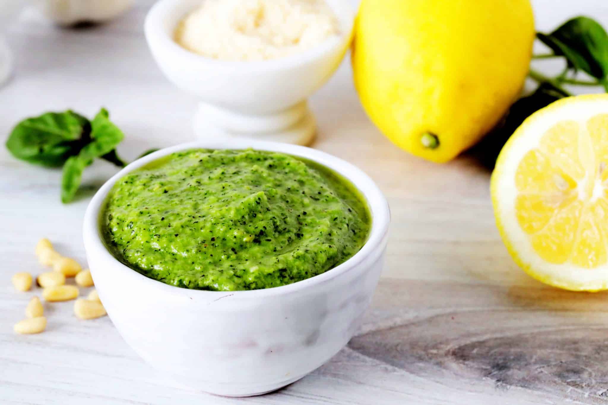 5Minute Creamy Pesto Sauce Recipe The Anthony Kitchen
