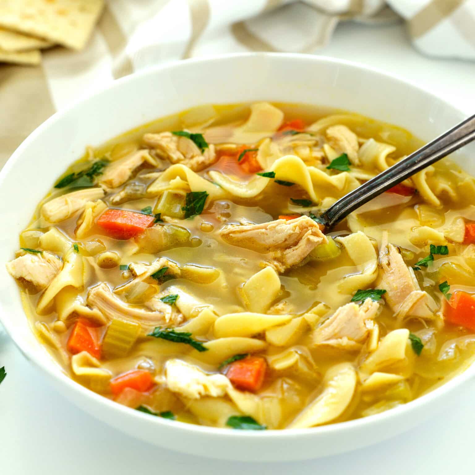 CrockPot Chicken Noodle Soup Recipe The Anthony Kitchen