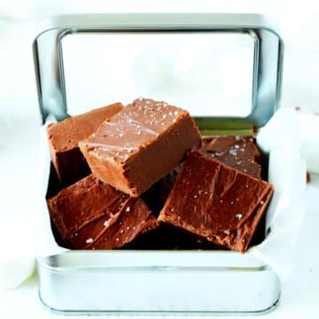 A candy box of marshmallow fudge.