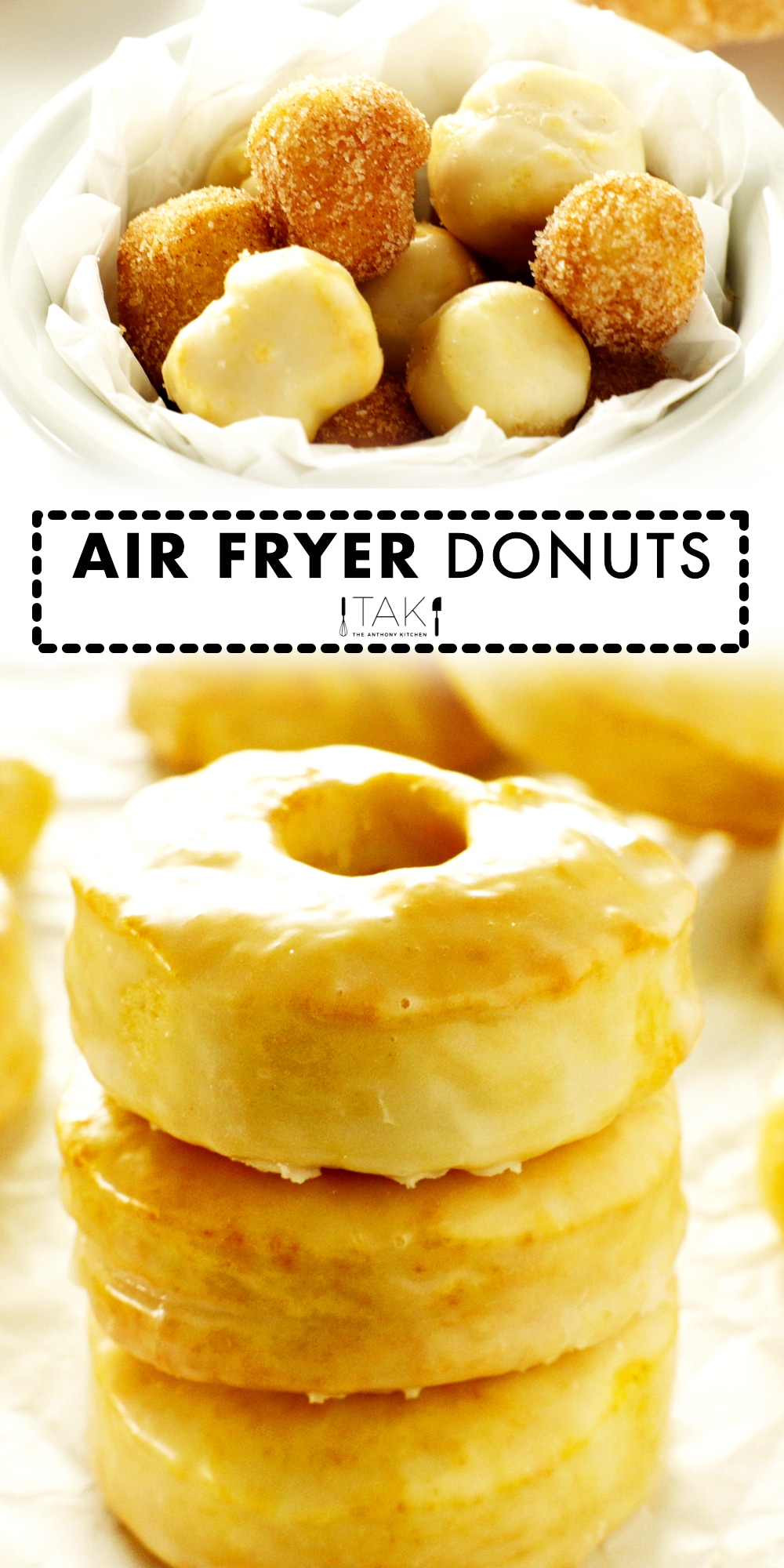 Air Fryer Donuts Recipe (Made With Biscuit Dough) The Anthony Kitchen