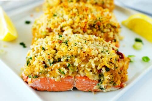 Crab Stuffed Salmon