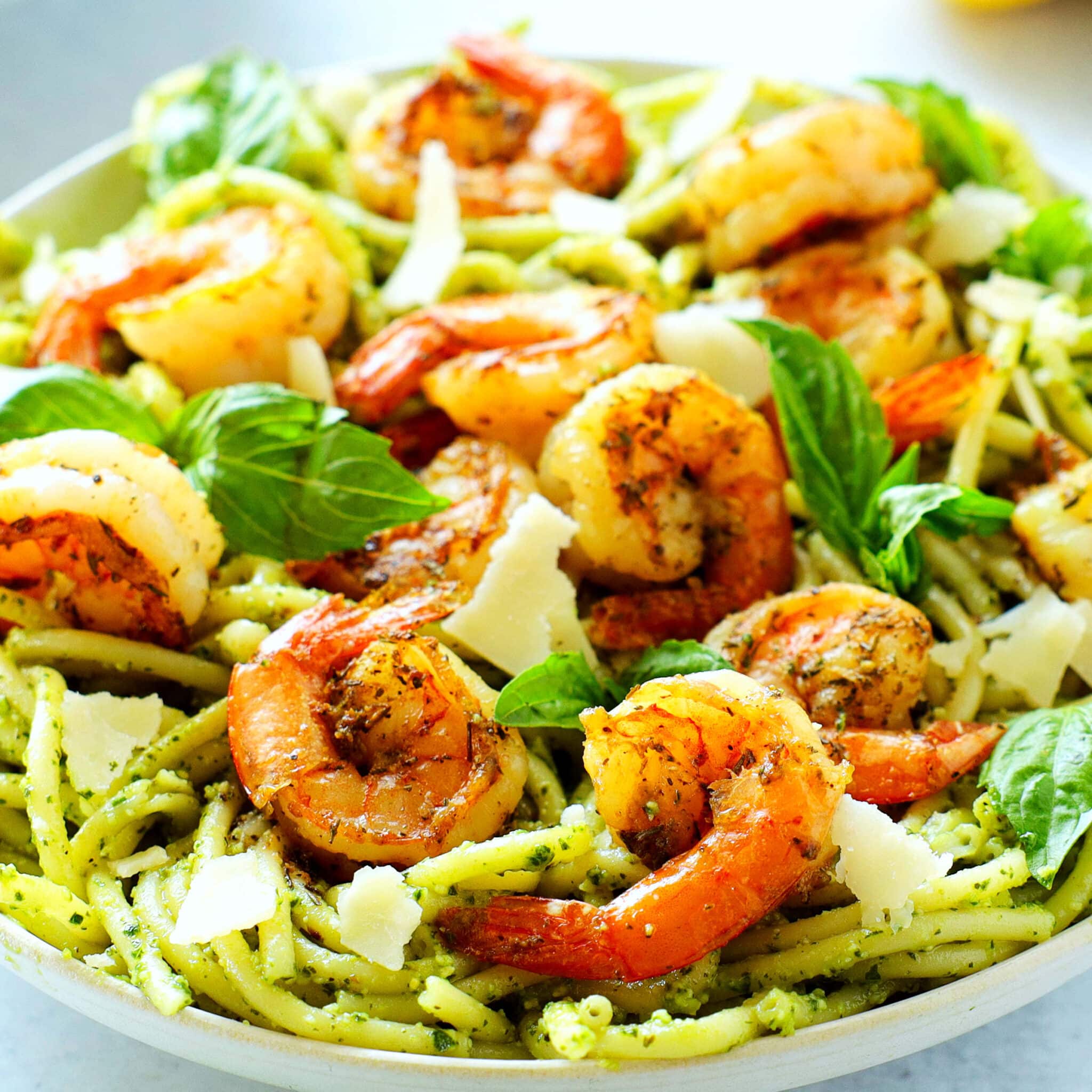 Shrimp Pesto Pasta - Simple and Delicious - The Anthony Kitchen