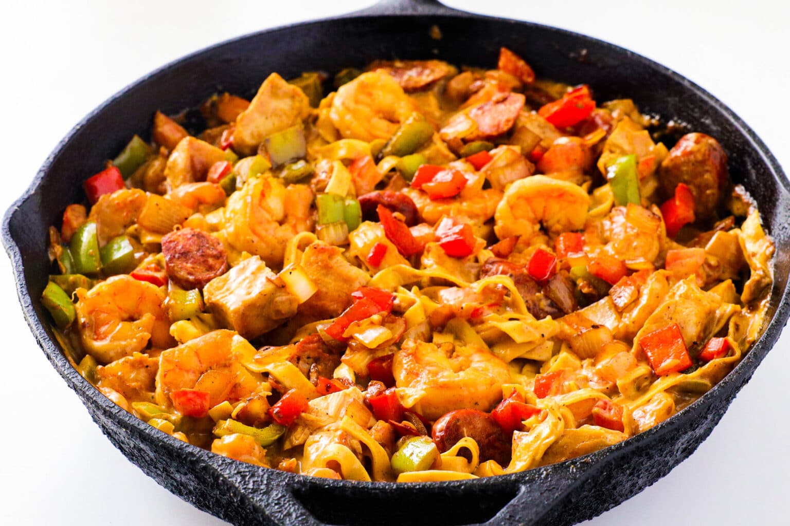 One Pan Cajun Jambalaya Pasta The Anthony Kitchen