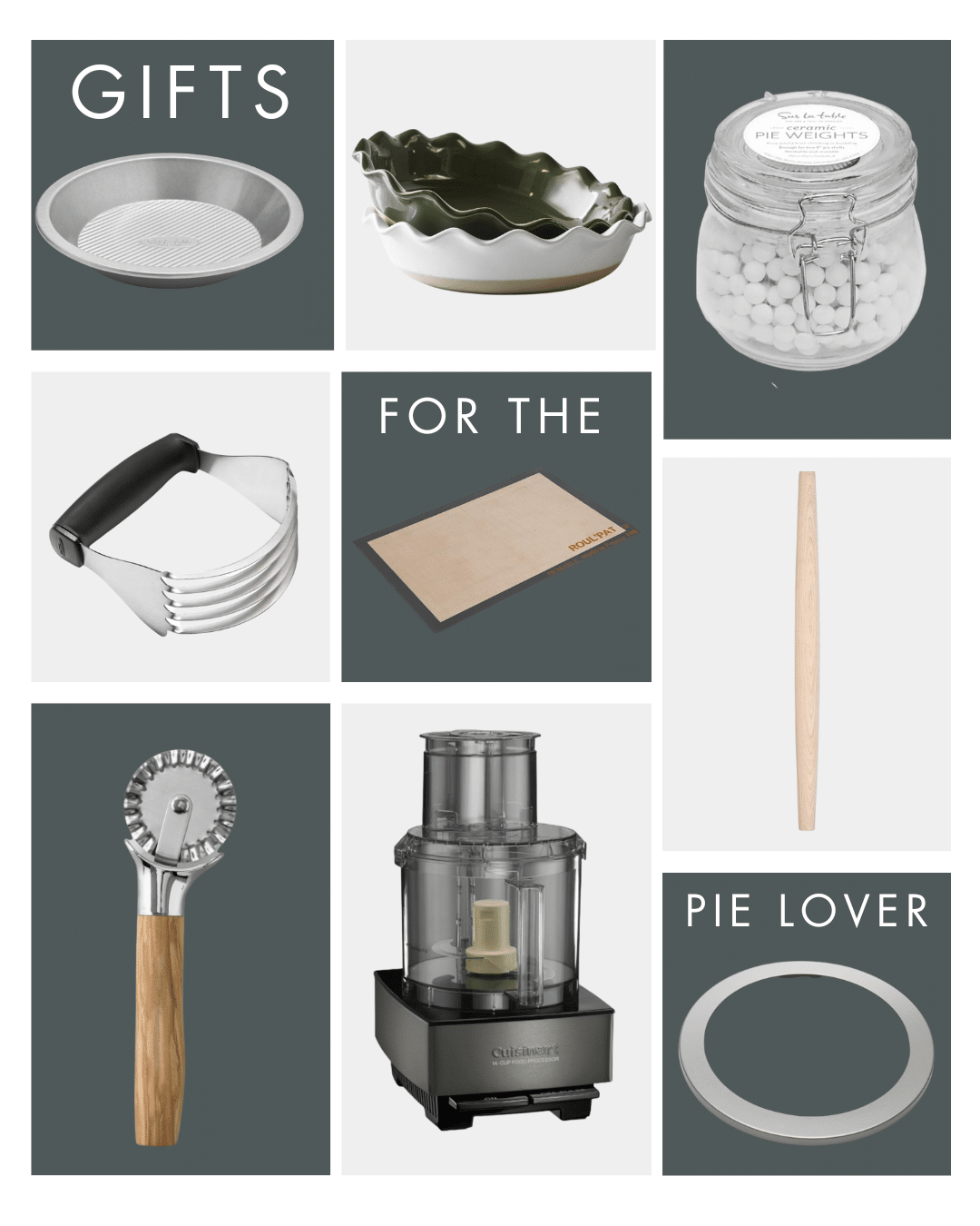 Gift guide featuring gifts for the pie baker