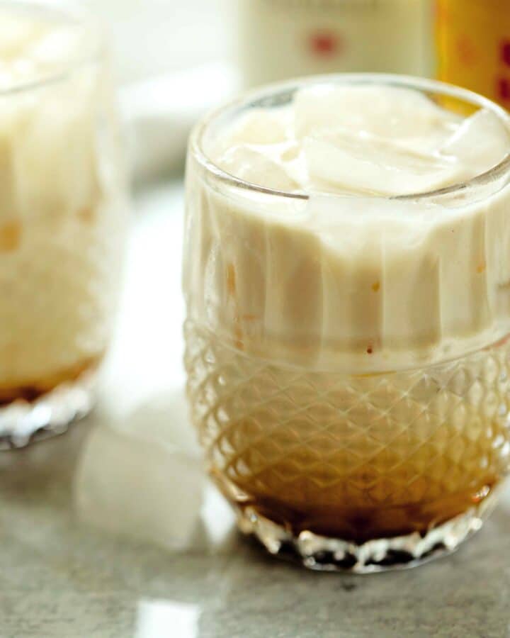 Prepared White Russian in a rocks glass