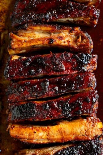 Close-up of Spare Ribs.