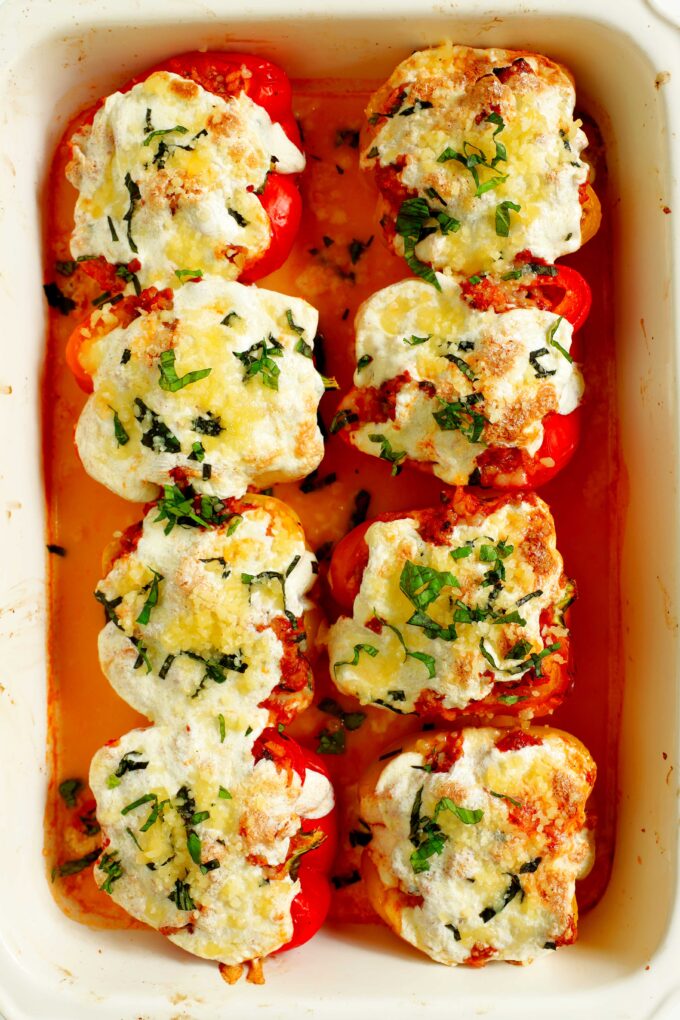 Ground turkey stuffed peppers