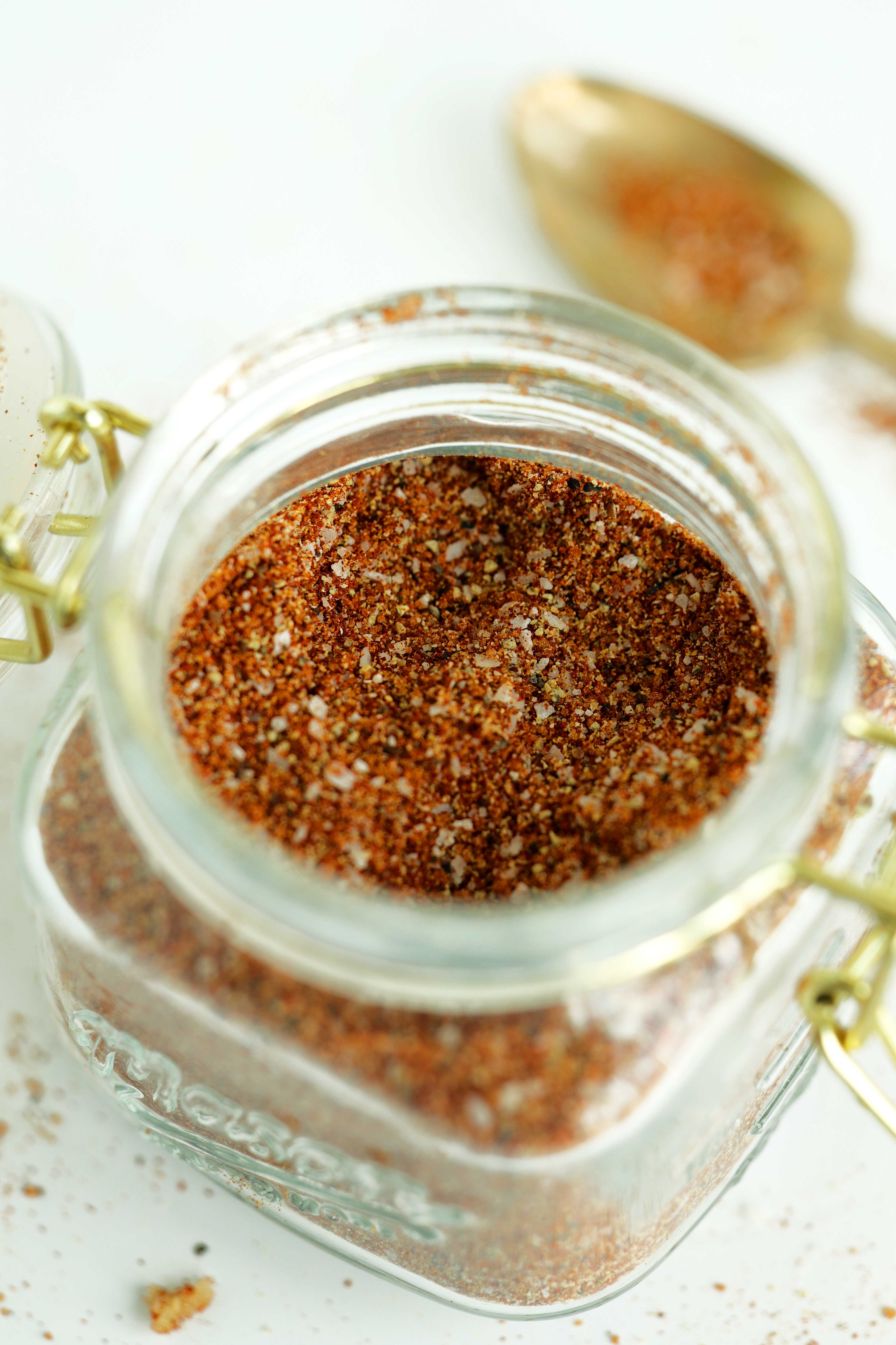 Hamburger seasoning in a jar
