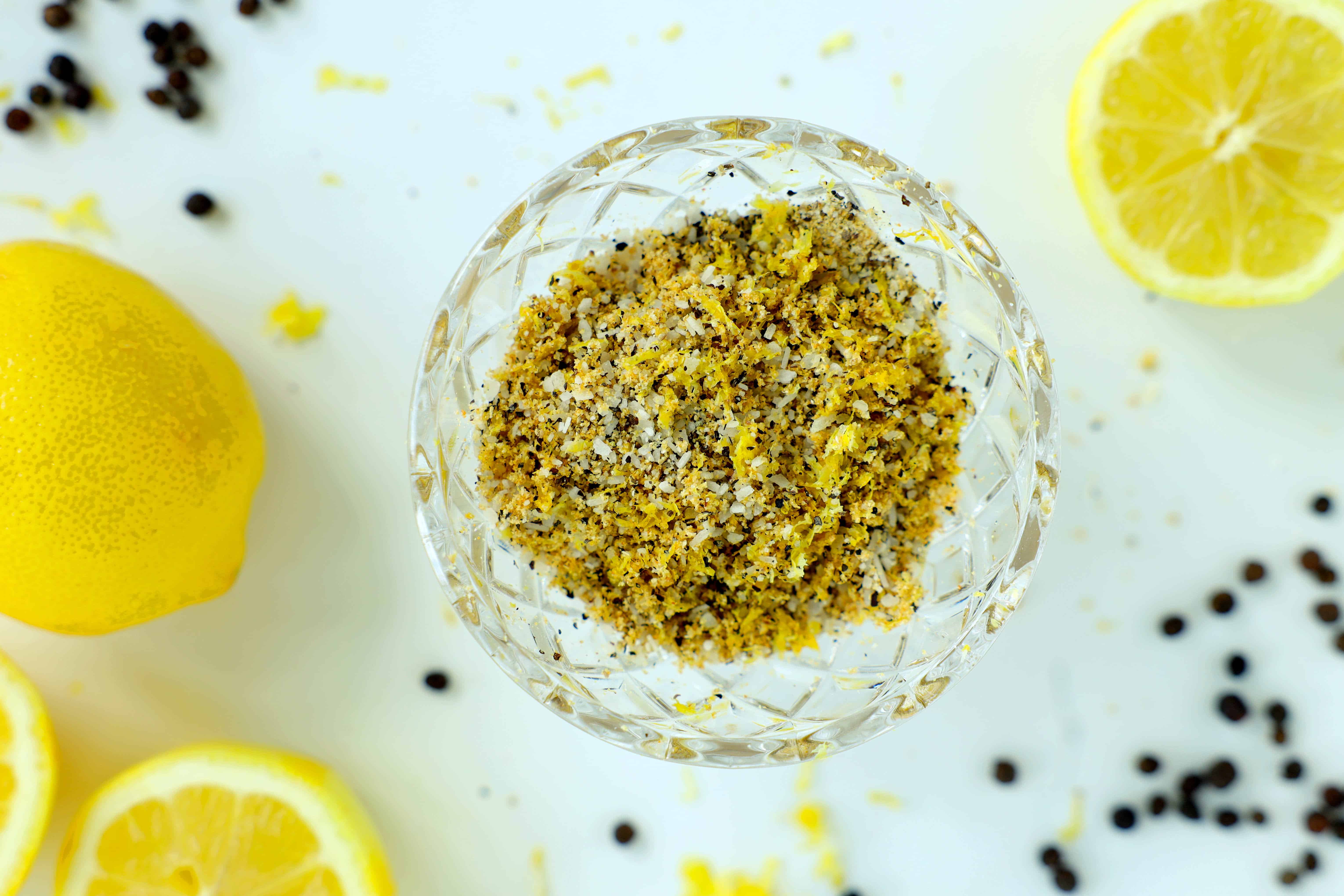 Overhead shot of Lemon Pepper Seasoning