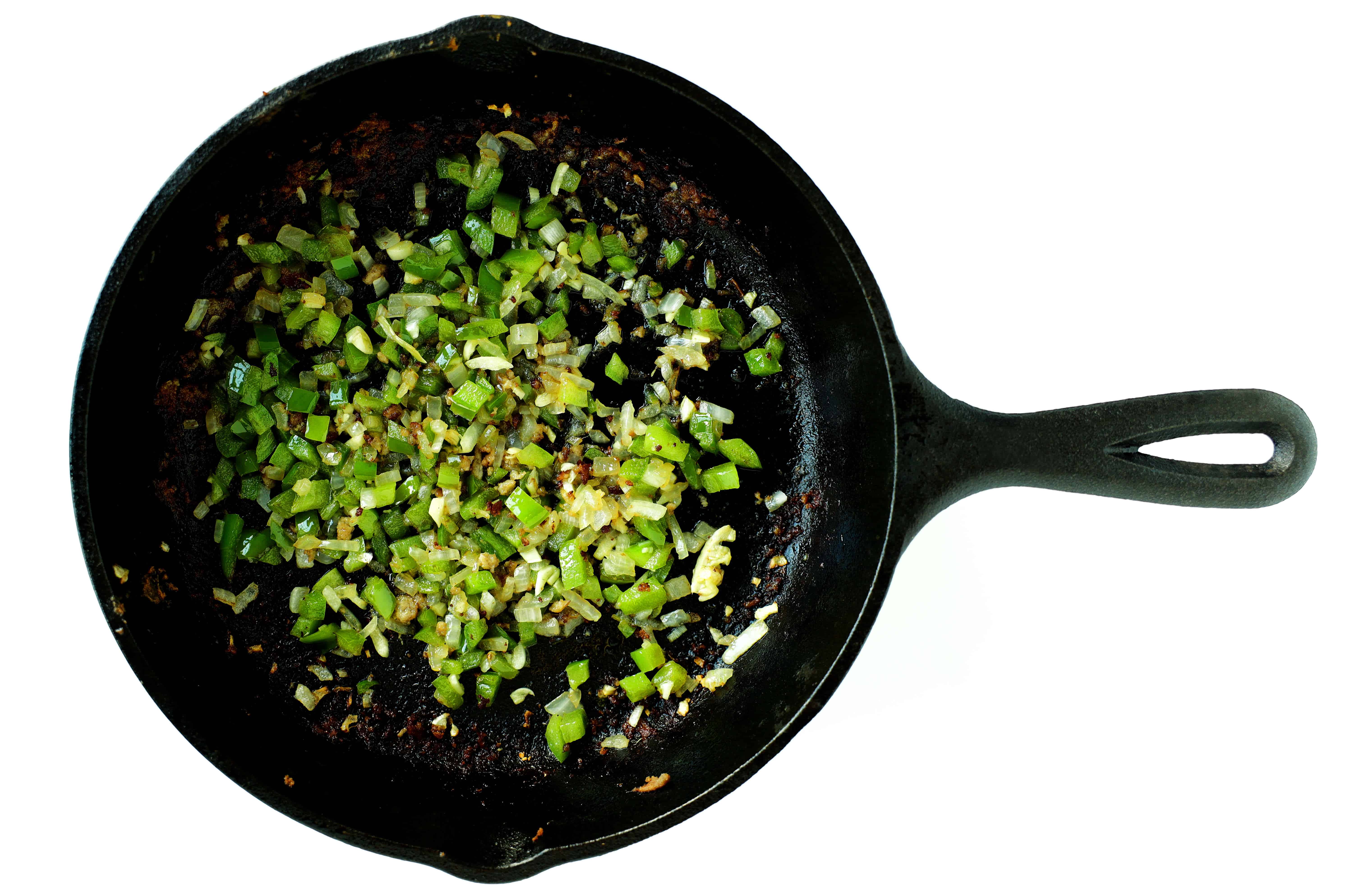 Sauteed veggies for turkey Sloppy Joes